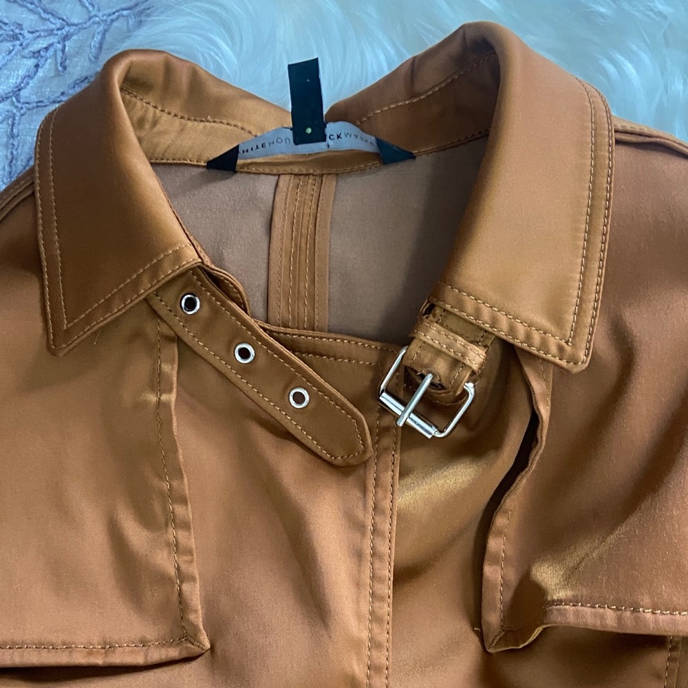 White House Black Market Brown Utility Jacket - Picture 12 of 13